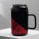 Ceramic mug “Time to charge”, 250 ml, red color