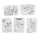 New Year's set for creativity. Mug for coloring with postcards "New Year! Joyful snowman "