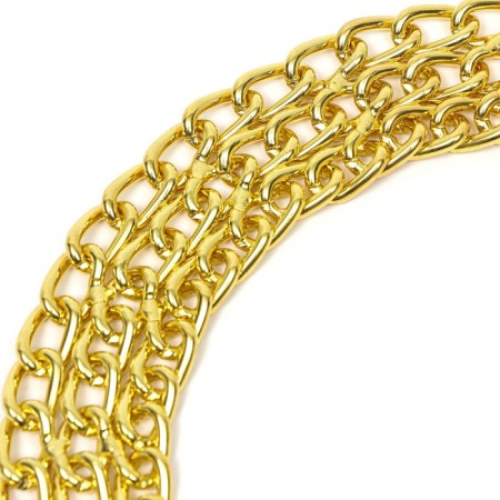 Collar - half -knitwear three -row, 50 cm, wire thickness 2.5 mm, golden-3