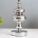 Flavia table lamp E27 40W chrome 25x25x44 cm Risalux