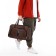Road bag with lightning, external pocket, long belt, brown color