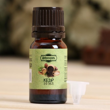 Essential oil "Cedar", a bottle of a row, abstract, 10 ml, "Dobroparov"-1