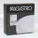 A set of plates of dining porcelain Magistro Lofty, 6 objects: D = 26.7 cm, white color