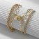 Bracelets "Uenubles" on a magnet, heart and chains, color gold