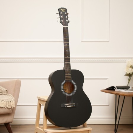 Acoustic guitar, black color, 102cm