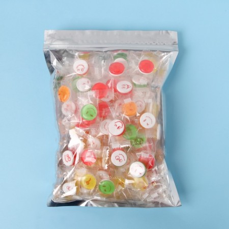 Caramel Lollipop "Askorbinka with an emoticon" (lemon, strawberries, apple, stake), 250 g-2