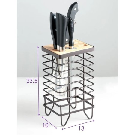 Loft standing stand “Loft”, 13 × 10.5 × 23 cm, brown color-3