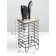 Loft standing stand “Loft”, 13 × 10.5 × 23 cm, brown color