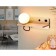Wall lamp with a switch, USB port and Ambrella Light, Wall, FW520, G9, 4200K, Gold, Light Wood