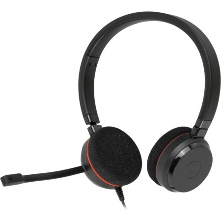Headphones with a microphone Jabra Evolve 20 MS STEREO Black 1.2M Faling USB heading (4999-823 10046