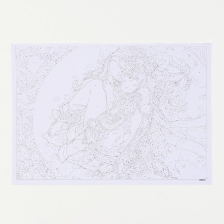 Picture for coloring by numbers "Geneshin. Nakhida ", 40 × 50 cm-4