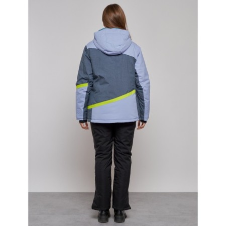 Ski jacket female winter, size 60, purple color-3