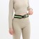 Waist bag for a zipper, black/green color