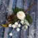 Decor "Winter Charm" White apple bump Greens, 23 cm