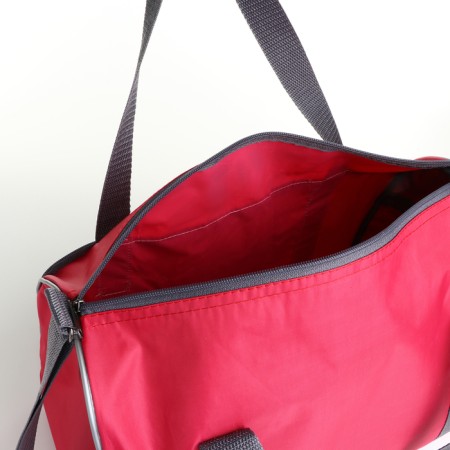 Sports bag with lightning, external pocket, long belt, pink color-2