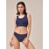 Female top on wide straps Top Shaper Spalla Larga, size 44-46, color deep blue