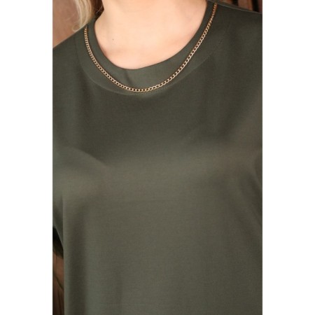 Women's dress, size 62, khaki color-13
