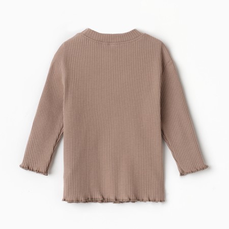 T -shirt with DL. Sleeve Kroshka I am Olives, p. 86-92, brown-3