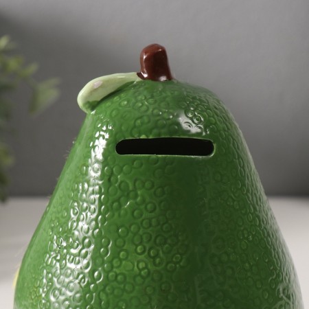 Piggy bank Ceramics "Fluffy Avocado" 9.2x12.5x16.7 cm-4