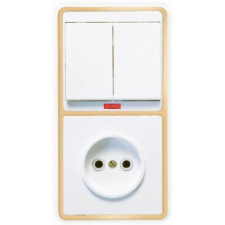 Block "Kuntsevo" 5830 BKVR-213 "Bella", 2 keys, socket, color gold