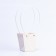 Flower bag embossing white moisture-resistant, 12x12-8x8-12.5 cm