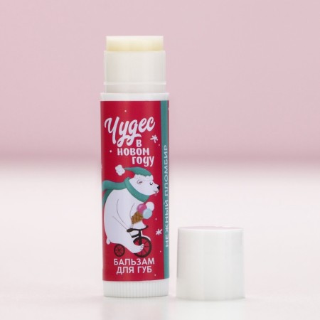 Gift set of cosmetics "Snow Winter!", Lip balm 3 x 10 g, pure happiness-4