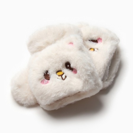 Mittens teenage minku bear 24 cm white color-7