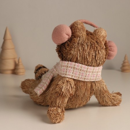 Decor "Steep raccoon in headphones" 17.5x21x18 cm-2