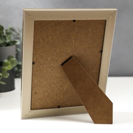 Photo frame plastic 15x20 cm "Sandless threads" gold 24x19 cm-3