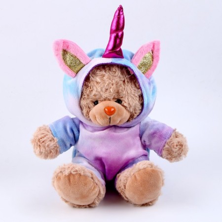 Soft toy "Bear in a suit of a unicorn", 20 cm-1