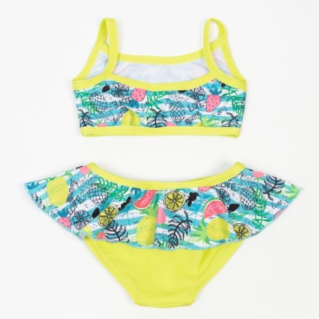Separate swimsuit for a girl, yellow/fruits, height 110 cm-3