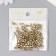 Cube glass 4x4 mm "metallic. Light gold" set of 20 g