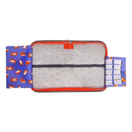 Penal 1 section 140 x 210 x 40 mm, folding pocket and cosmetic bag, fabric, calligrata topontent "Siba"-4