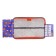 Penal 1 section 140 x 210 x 40 mm, folding pocket and cosmetic bag, fabric, calligrata topontent "Siba"