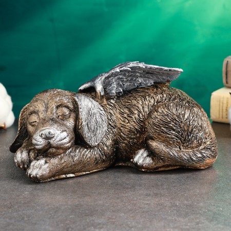 Piggy bank "Pesik Angel" 21x12cm, Bonza with silver-1