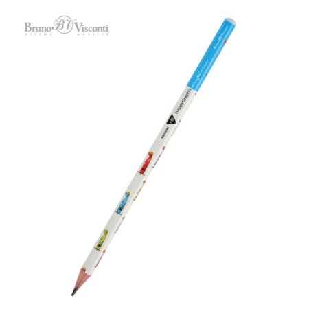 Chernographic pencil 2.0 mm Happy Graphix "Aircraft", HB, three -sided