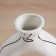 VAZA Ceramics Table "Picasso" (manual painting) long hands, 23x16 cm, black and white