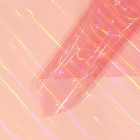 Film for decor and floristry, pink, plain, bilateral, universal, sheet 1pcs, 58 x 58 cm