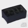 Organizer for linen 8 cells LadOM, 24x14x10 cm, graphite color