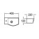 Comforty 7947ar sink, right, suspended, white color