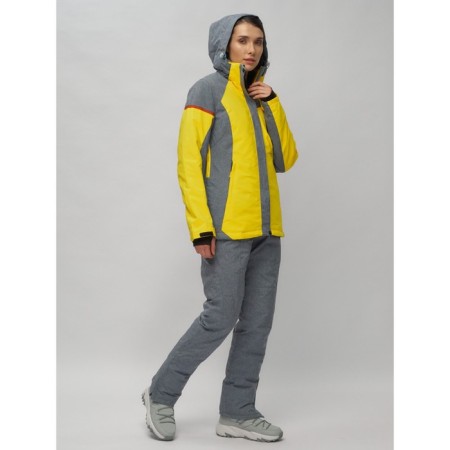 Ski suit female, size 44, yellow color-22