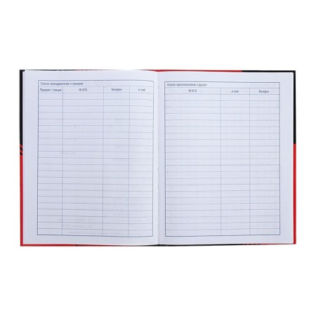 Universal diary for grades 1-11 sports cars, hard cover, glossy lamination, 40 sheets-5
