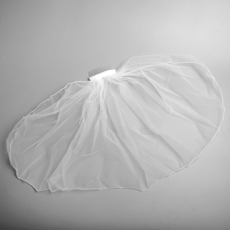 Fata "Flower", white, 40 cm, polyester-3