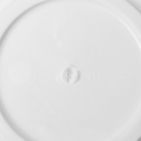 Pot for flowers with a chrysanthemum pallet, 2.1 l, d = 16.5 cm, h = 14.8 cm, white color-2