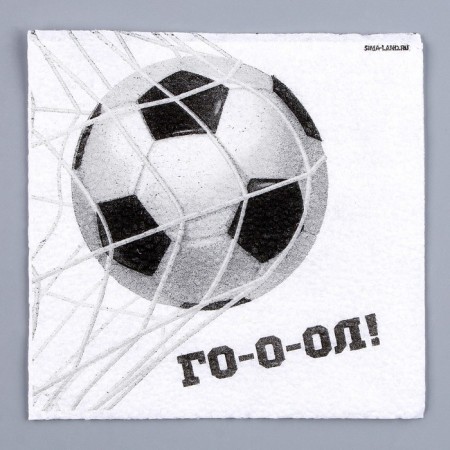 Napkins single -layer “football”, 24 × 24 cm, in a set of 20 pcs.-3
