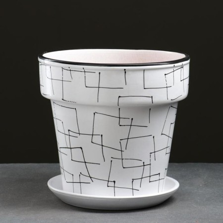 Pot floral illusion white 7 l-1