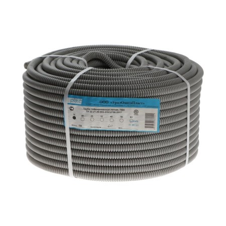 Corrugated pipe Luazon Lighting, D = 16 mm, 100 m, PVC, with probe-2