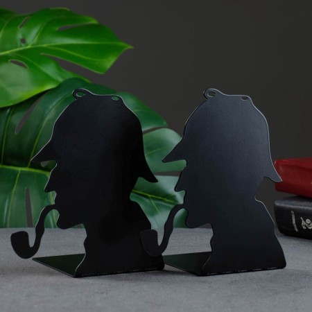 Holder-stand for books "Detective" set 2pcs, 15x10x10cm, black-1