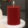 Candle-cylinder aromatic twisted "Cherry", 7.5x10 cm
