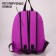 School textile “Cosmos”, 37 x 33 x 13 cm, Velcro, purple school backpack